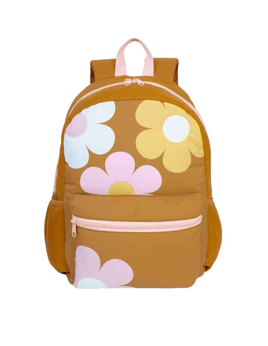 "Let Every Step Bloom with Joy!" captures the essence and flower theme. Maintained an enthusiastic, child-friendly, and reassuring tone for parents.